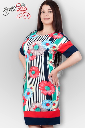 1235-2m dress for summer, sizes 48-52