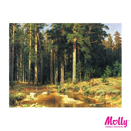 Shishkin numarasına göre boyayın. Gemi korusu