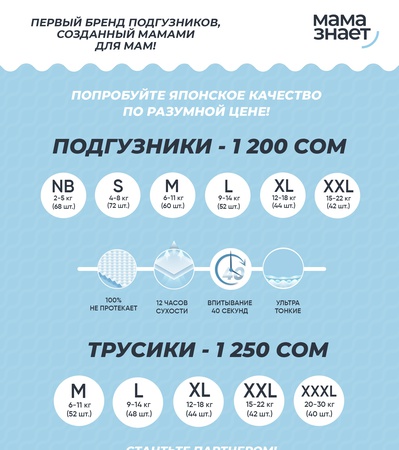 Подгузники Мама знает