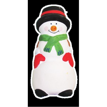 Гипсовая фигурка для раскрашивания Снеговик в шапке