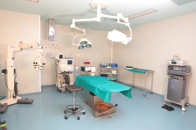 Tıbbi bir klinik için ekipman.