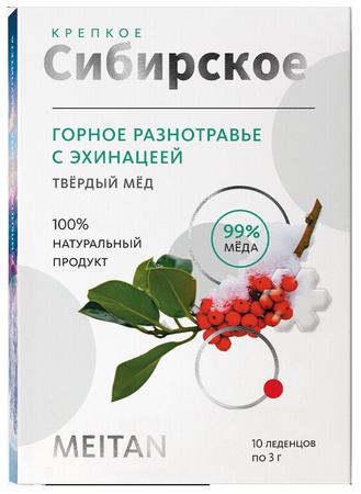 Твердый мед "Горное разнотравье с эхиноцеей"