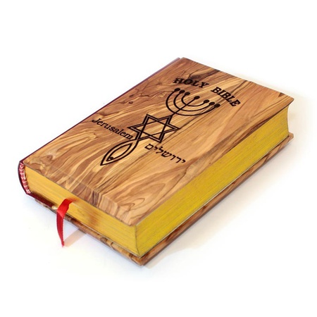 Olive wood book covers