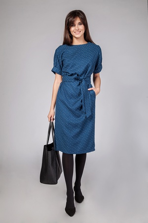 Платье с пуговицами