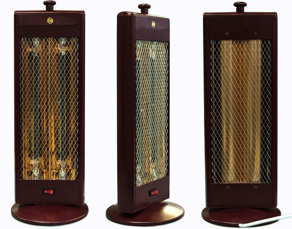 Flat vertical infrared heaters