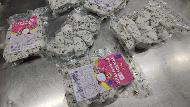 Замороженный Драгонфрут. Экзотические фрукты с заводов OLMISH