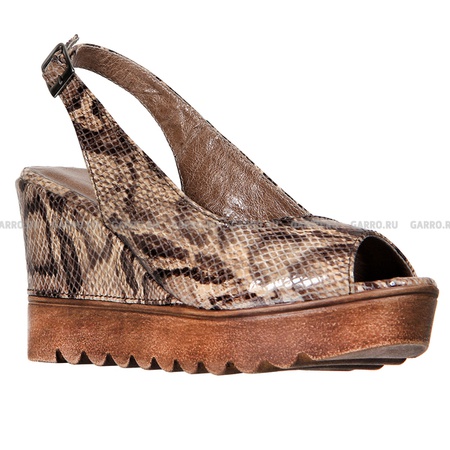 Босоножки 6275 рептилия,натуральная кожа
