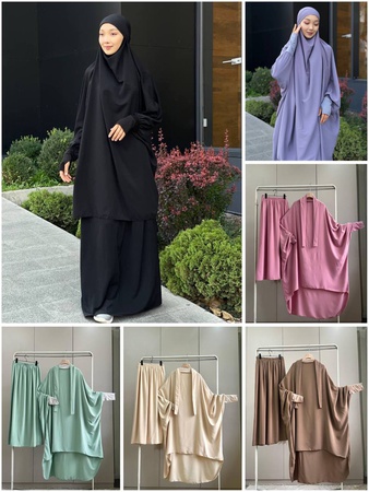 Жильбаб с юбкой для женщин