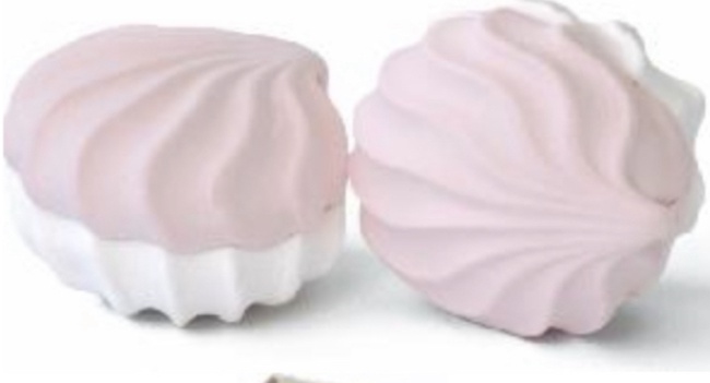 Зефир бело-розовый в «корекс» 180гр.