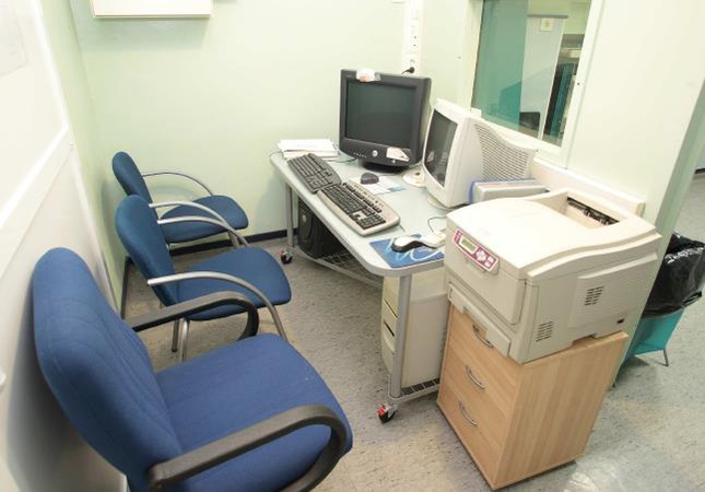 Tıbbi bir klinik için ekipman.