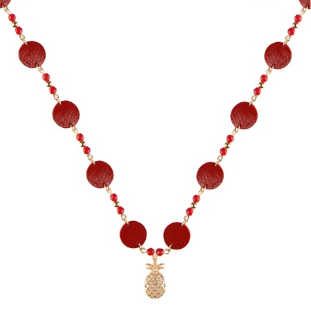 W-K-ZR-101 Кожаный браслет, колье, серьги, комбайн