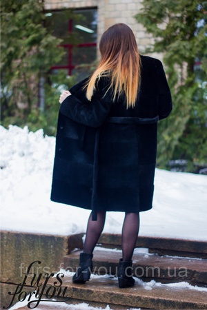 Метровая шуба из нутрии "Плюшка"