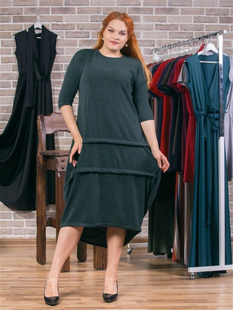 Платье П-436_темно-синий