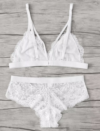 Модный Комплект Белья С Фестонами