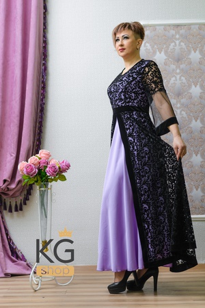 图案“ David”连衣裙