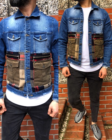 iga fashion erkek mevsimlik kot ceket