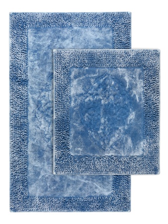 Set of bath and toilet mats