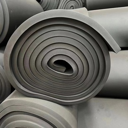 NBR/PVC Rubber Foam Board, 1-30 mm, λ≤0.034 W/m·K, B1 Fire, Flexible, HVAC Pipe Duct Insulation, Sheet/Roll, OEM