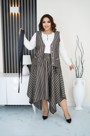 Юбка + жилет №Б03