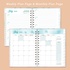 Portable Schedule Book A5 Daily Planner Spiral Notebook