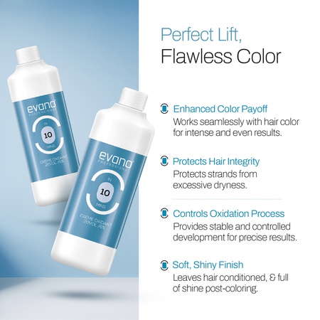 EVANO Professional Developer For Hair Color | 10 Minute | Perfect For Hair Colour