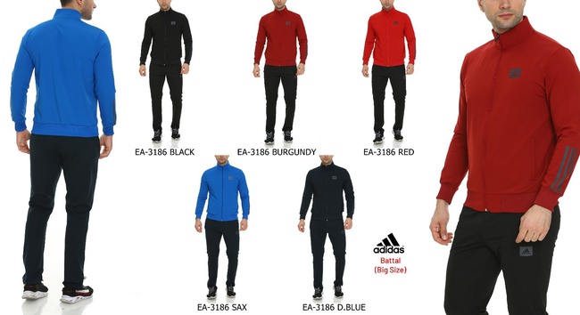 Мужской спортивный костюм Battal Adidas 3186