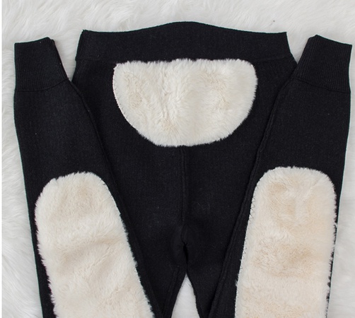 Осенние и зимние новые мужские и женские шерстяные брюки с флисом и толстой белой шерстяной наколенником на талии, поддерживающие кашемировую подошву с высокой талией, теплые шерстяные брюки