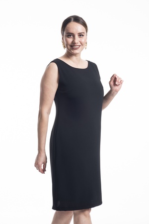 فستان على شكل حرف V