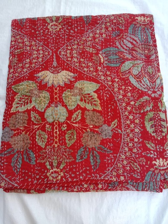 Vintage Çiçekli Battaniye Kenarları, Hint Battaniye Kenarları, Yatak Örtüsü Kenarları, Pamuklu Battaniye, Gudari Yatak Örtüsü