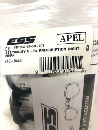 Баллистические защитные очки ESS Oakley U-RX с рецептурной вставкой