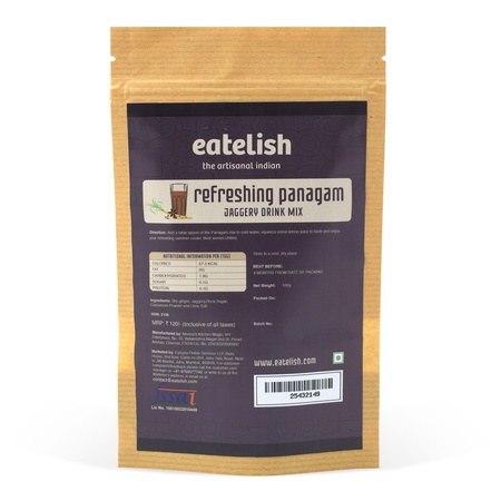 Refreshing Panagam (Jaggery Drink Mix)