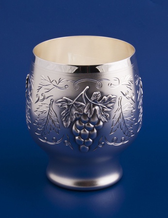 Серебряный стакан №1 "Виноградная лоза"