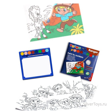 Раскраска по номерам Рейнджеры