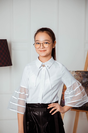 Школьная подростковая блузка