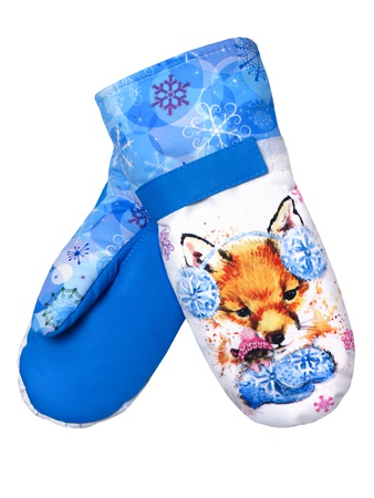 Детские варежки из мембранной ткани