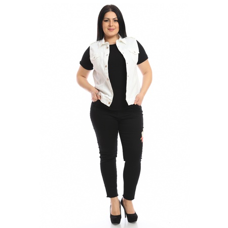 Büyük Beden Kot Yelek