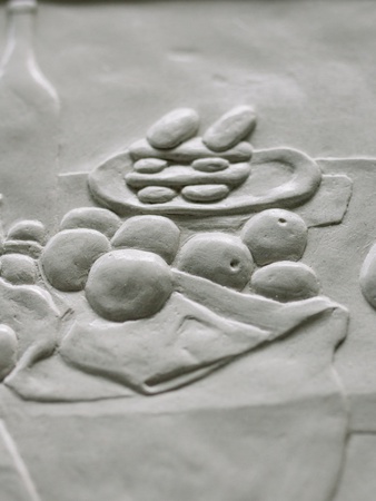 НАТЮРМОРТ С ЭКЛЕРАМИ. СЕЗАНН. Скульптурный рельеф, 3D-картина