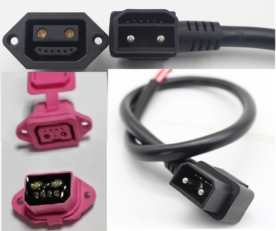 battery pack 2+4 connector 50A-80A Rated current bike charge connector