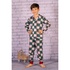 Erkek çocuk için desenli pijama takımı