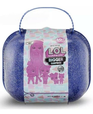 ЛОЛ Сюрприз! Зимняя дискотека побольше Surprise Limited Edition 60+ Сюрпризы Фиолетовый