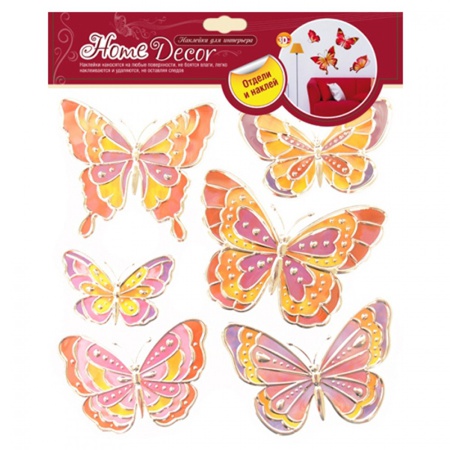 Стикер RCA 5002V Витражные бабочки