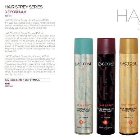 HAIR SPREY 400ML L'ACTONE HAIR SPREY