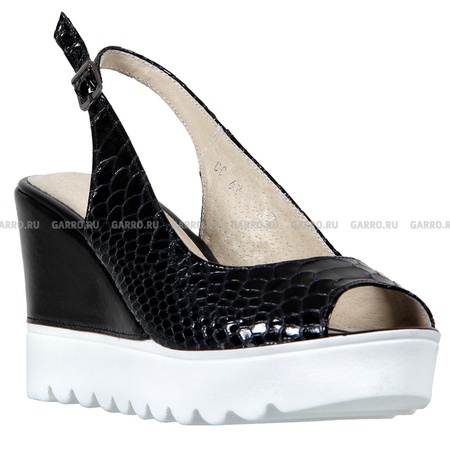 Босоножки 6275 чёрные, натуральная кожа