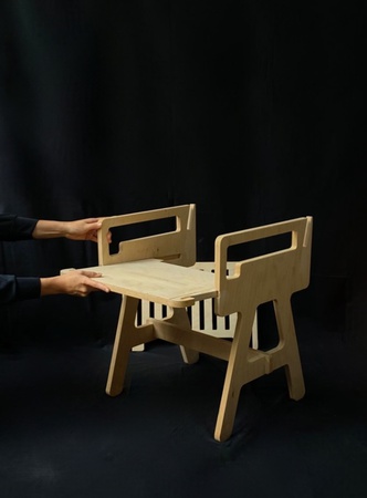 folding chairs made of birch 15 ply plywood