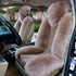 Doğal yünden yapılmış araba koltuğu kılıfları