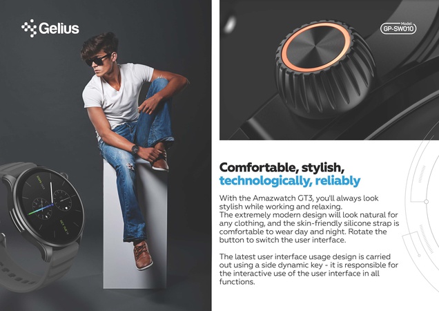 Akıllı Saat Gelius Pro GP-SW010 (Amazwatch GT3)