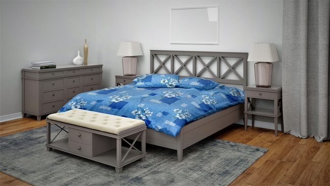 Double bed linen (with seam)