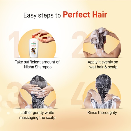 Nisha Almond and Olive Shampoo for Women & Men 650ml for Silky, Shiny and Smooth Hair, Prevents Damage & Split Ends, Deep Nourishment All Hair Types