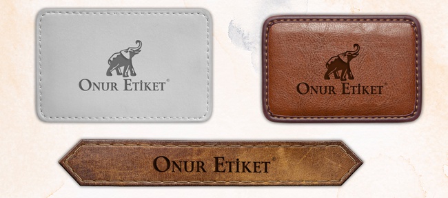 Этикетка, бирка из натуральной кожи