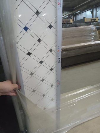 Шкаф-купе АЛЕФ зеркало с декором